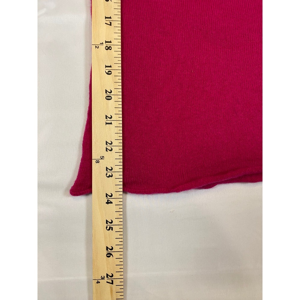 MANTO Fuchsia Cashmere Turtleneck Sweater Long Sleeve Made in Italy Women's S - Picture 8 of 11